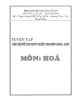 TUYỂN tập các bộ đề THI THPT QUỐC GIA môn hóa 