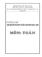 TUYỂN tập các bộ đề THI THPT QUỐC GIA môn TOÁN 
