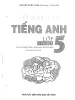VỞ bài tập TIẾNG ANH lớp 5 tập 1 