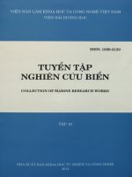 Tuyển tập nghiên cứu biển  tập 19  viện hải dương học