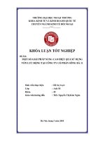 Một số giải pháp nâng cao hiệu quả sử dụng vốn lưu động tại công ty cổ phần sông đà 11  