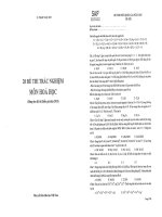 20 đề thi trắc nghiệm môn hóa học 