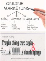 Truyền thông trực tuyến và sự phát triển của doanh nghiệp  lan hương