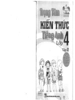 trọng tâm kiến thức tiếng anh lớp 4 tập 2 