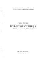 GIÁO TRÌNH đo LƯỜNG kỹ THUẬT 