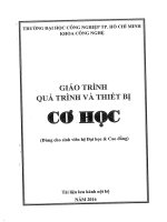 giáo trình quá trình và thiết bị cơ học chuẩn T