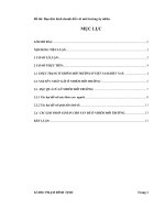 Đạo đức kinh doanh đối với môi trường tự nhiên 