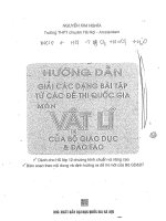 HƯỚNG dẫn GIẢI các DẠNG bài tập từ các đề THI THPT QUỐC GIA môn vật lý 