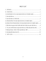 Bài tập dân sự học kì: giao dịch dân sự có điều kiện