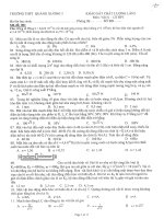 Đề thi thử thpt quốc gia năm 2015 2016 môn vật lý mã 001 trường thpt quảng xương 3 