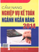 Cẩm nang nghiệp vụ kế toán ngành ngân hàng 2014  thùy linh, việt trinh (biên dịch)