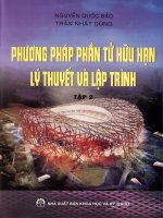 Phương pháp phần tử hữu hạn   lý thuyết và lập trình  tập 1  nguyễn quốc bảo, trần nhất dũng