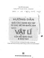 Hướng dẫn giải các bài tập từ các đề thi quốc gia môn vật lý của bộ giáo dục 