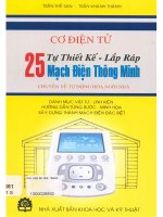Cơ điện tử tự thiết kế   lắp ráp 25 mạch điện thông minh  chuyên về tự động hóa ngôi nhà  trần thế san, trần khánh thành