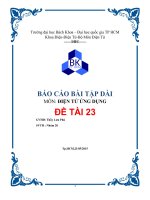 Báo cáo bài tập dài môn điện tử ứng dụng