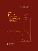 FOOD ANALYSIS LABORATORY MANUAL