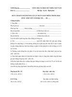 Bản cam kết chấp hành luật an toàn giao thông của học sinh - sinh viên