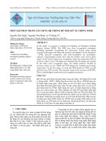 MỘT GIẢI PHÁP TRONG XÂY DỰNG HỆ THỐNG HỖ TRỢ GIỮ XE THÔNG MINH