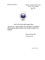 Điều khiển tốc độ động cơ không đồng bộ ba pha sử dụng PLC s7-200 và biến tần MM 420