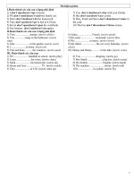 Bài tập ôn chia dạng động từ ở hiện tại đơn và tương lai đơn