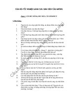 Câu hỏi tốt nghiệp dành cho sinh viên cầu đ-ờng