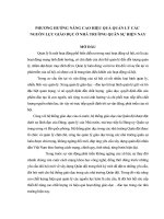 PHƯƠNG HƯỚNG NÂNG CAO HIỆU QUẢ QUẢN lý các trường đào tạo quân sự