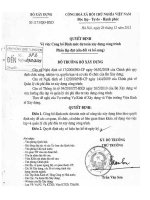 Định mức dự toán xây dựng công trình phần lắp đặt (sửa đổi và bổ xung)