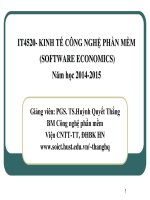 KINH TẾ CÔNG NGHỆ PHẦN MỀM