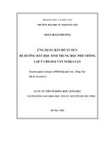 Luận án ứng dụng bản đồ tư duy để hướng dẫn học sinh THPT lập ý cho bài văn nghị luận 