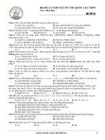 24 ĐỀ LÝ THUYẾT HOÁ HỌC ÔN THI QUỐC GIA THPT