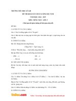 Đề thi khảo sát chất lượng đầu năm môn Tiếng Việt lớp 5 trường tiểu học Lê Lợi năm 2014 - 2015
