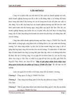 Một số giải pháp nhằm hoàn thiện hoạt động quản lý tiêu thụ sản phẩm tại Công ty TNHH Yến Tâm