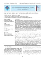 XÂY DỰNG HỆ THỐNG GỢI Ý BÀI HÁT DỰA TRÊN PHẢN HỒI TIỀM ẨN