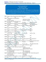 Bài tập cấu tạo nguyên tử