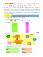 Bài tập tiếng anh lớp 3 (mới) unit 4: How old are you?