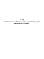 Nhân sinh quan của triết học Phật giáo và ảnh hưởng của nó tới quá trình xây dựng đời sống tinh thần của Việt Nam hiện nay.