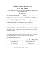 Mẫu cam kết của phụ huynh và học sinh không vi phạm nội quy trường, lớp