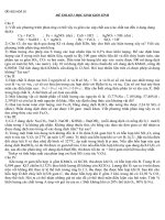 ĐỀ HSG HOÁ 10 CÓ ĐÁP ÁN CHI TIẾT