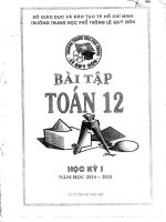 Bài tập toán 12 học kỳ 1 thpt lê quý đôn