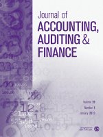 Journal of accounting, auditing  finance  tập 28, số 01, 2013 1 