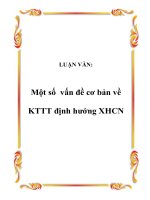 Một số  vấn  đề cơ bản về KTTT   định hướng XHCN ở việt nam 