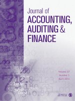 Journal of accounting, auditing  finance  tập 27, số 02, 2012 4 