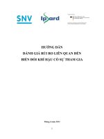 HƯỚNG DẪN ĐÁNH GIÁ RỦI RO LIÊN QUAN ĐẾN BIẾN ĐỔI KHÍ HẬU CÓ SỰ THAM GIA