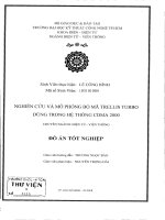 Nghiên cứu và mô phỏng bộ mã trellis turbo dùng trong hệ thống CDMA 2000 