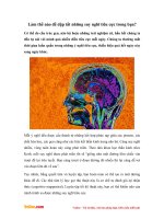 Làm thế nào để dập tắt những suy nghĩ tiêu cực trong bạn?