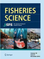 Fisheries science  JSFS , tập 78, số 6, 2012 11 