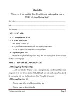 Những yếu tố bên ngoài tác động đến môi trường kinh doanh tại công ty TNHH Mỹ phẩm Thường Xuân