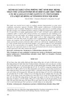ĐÁNH GIÁ KHẢ NĂNG PHÒNG TRỪ SINH HỌC BỆNH THÁN THƯ (COLLETOTRICHUM OBICULARE 104T) TRÊN CÂY DƯA LEO (CUCUMIS SATIVUS CV. TSUYATARO) CỦA MỘT SỐ DÒNG ACTINOMYCETES NỘI SINH