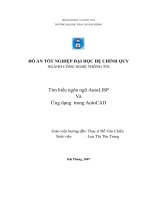 TÌM HIỂU NGÔN NGỮ AUTOLISP VÀ ỨNG DỤNG TRONG AUTOCAD