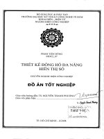 Thiết kế đồng hồ đa năng hiển thị số 